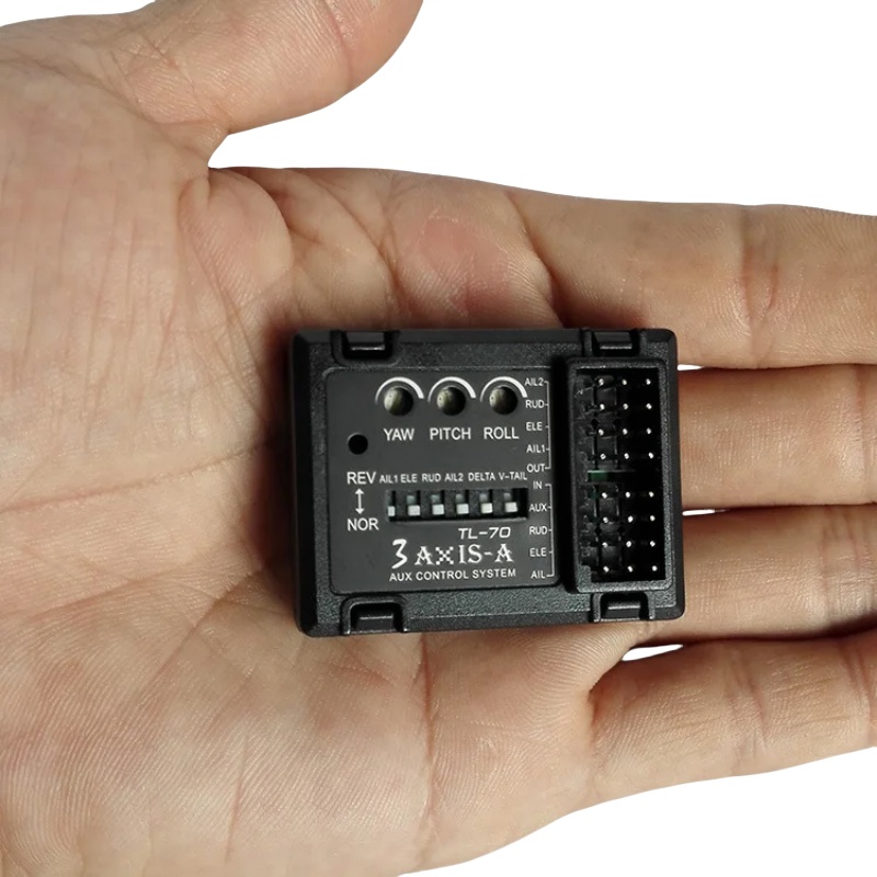 Gyroscope Rc Module - ตัวควบคุมการบินไจโร 3 แกน TL70 ตัวปรับสมดุลอัตโนมัติสำหรับเครื่องบินบังคับวิทยุแบบปีกตรึง ปีกเดลต้า