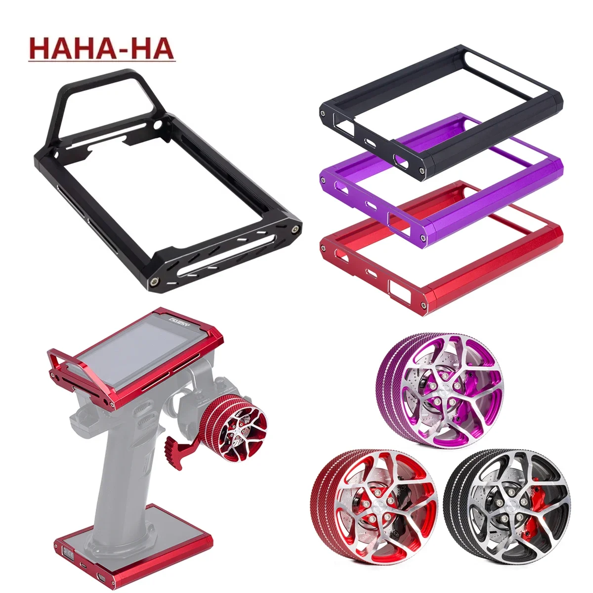 Rc Hobby Zone - CNC อลูมิเนียมเครื่องส่งสัญญาณ Protector กรอบกระเป๋าถือสําหรับ Flysky NB4/Noble